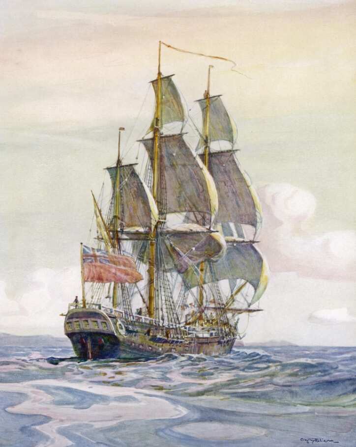Captain James Cook's ship Date: 1768