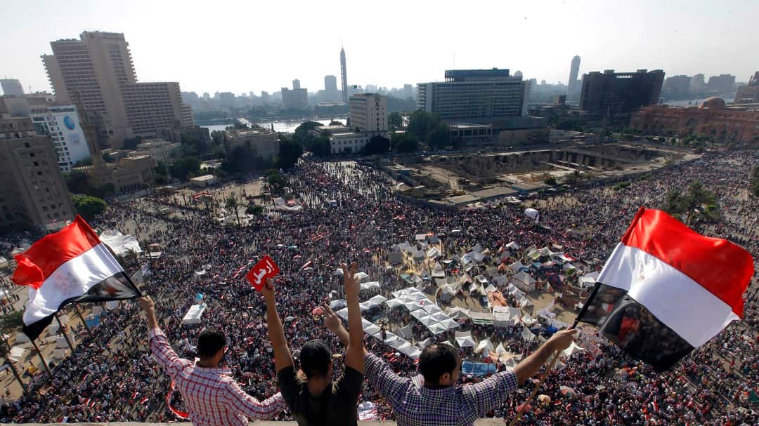 A 2013 demonstration in support of ousted President Mohammed Morsi. 