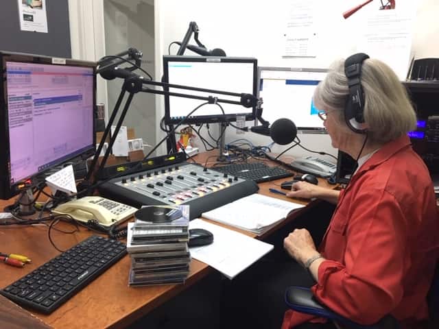 Eirwen Taylor, presenter of "Ffenast ar Gymru/ Window on Wales"