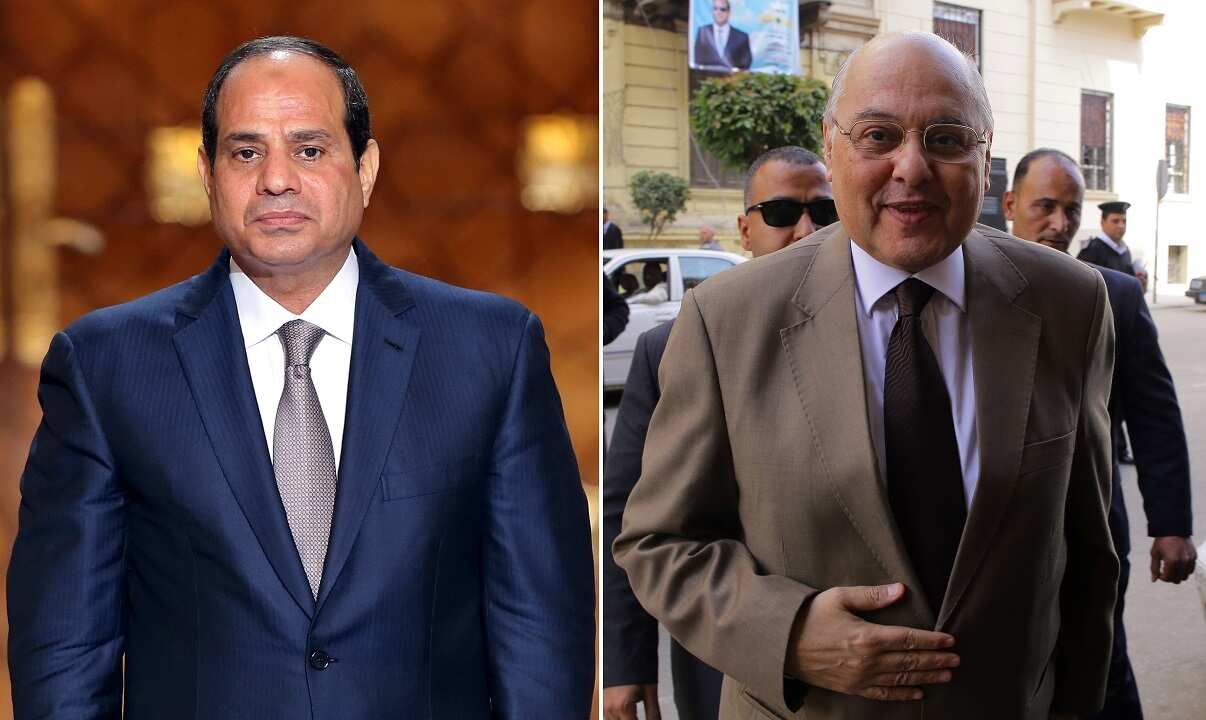 The Egyptian election was contested by President Abdel Fattah al-Sisi, left, and Moussa Mostafa Moussa.