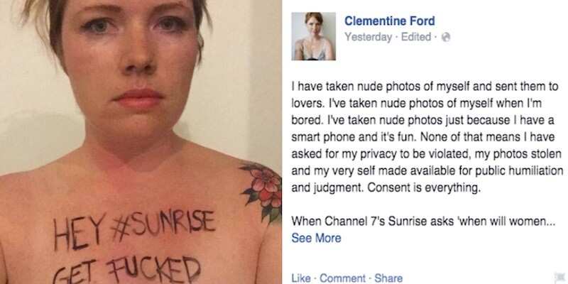 revenge porn clementine ford melbourne