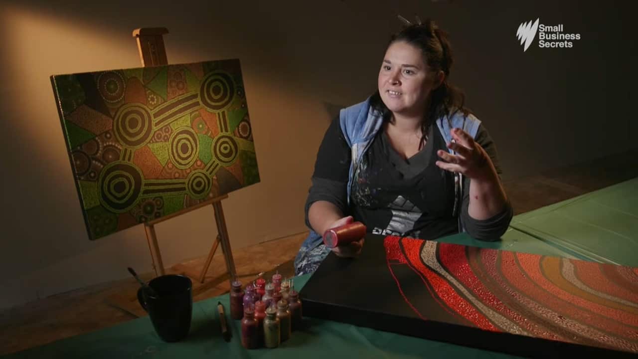 Artist Elizabeth Close paints fine art and also designs for commercial contracts.