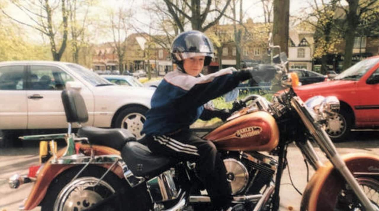 Elliott Andrews grew up around motorcycles.