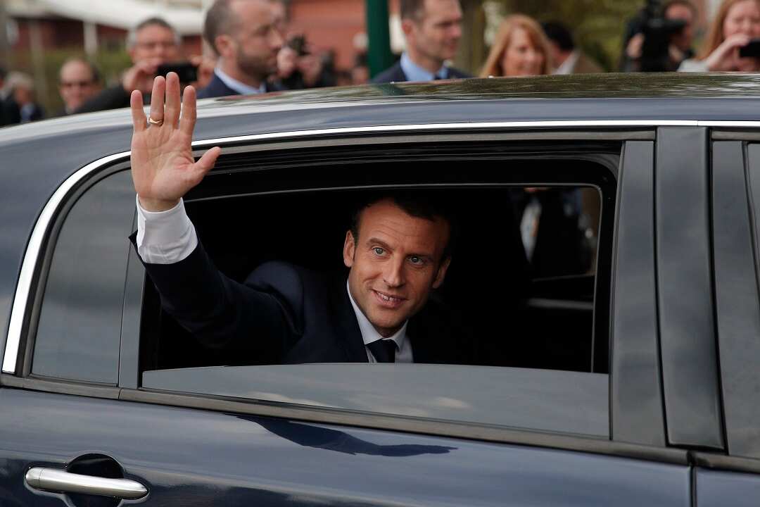 French President Emmanuel Macron insists he has "not declared war on the regime of Bashar al-Assad".