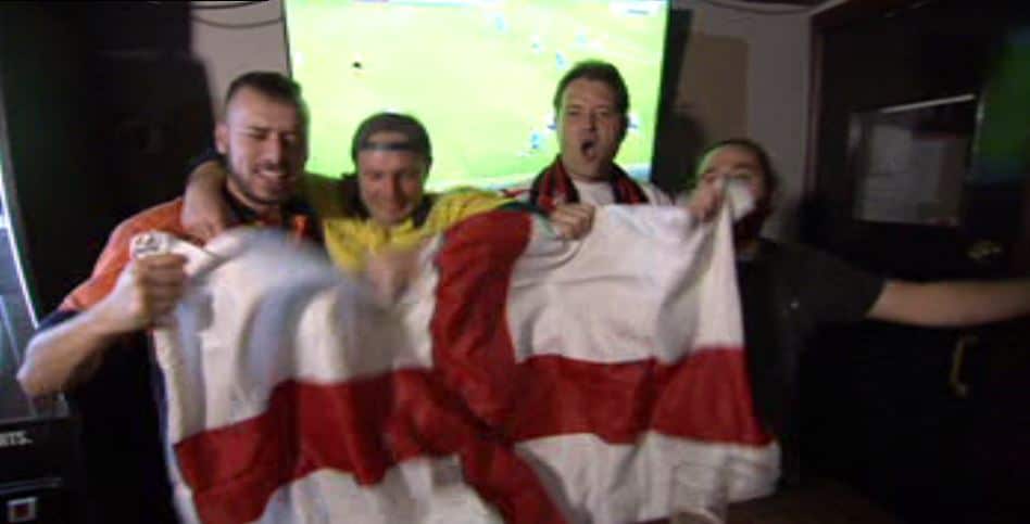 England fans in Sydney.