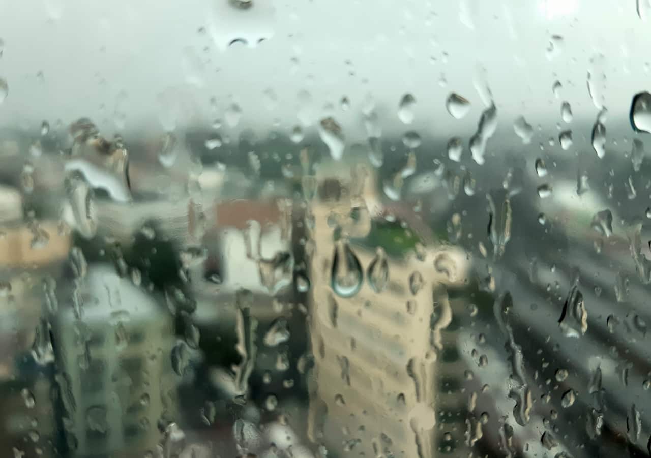 Rain in Sydney on Thursday.