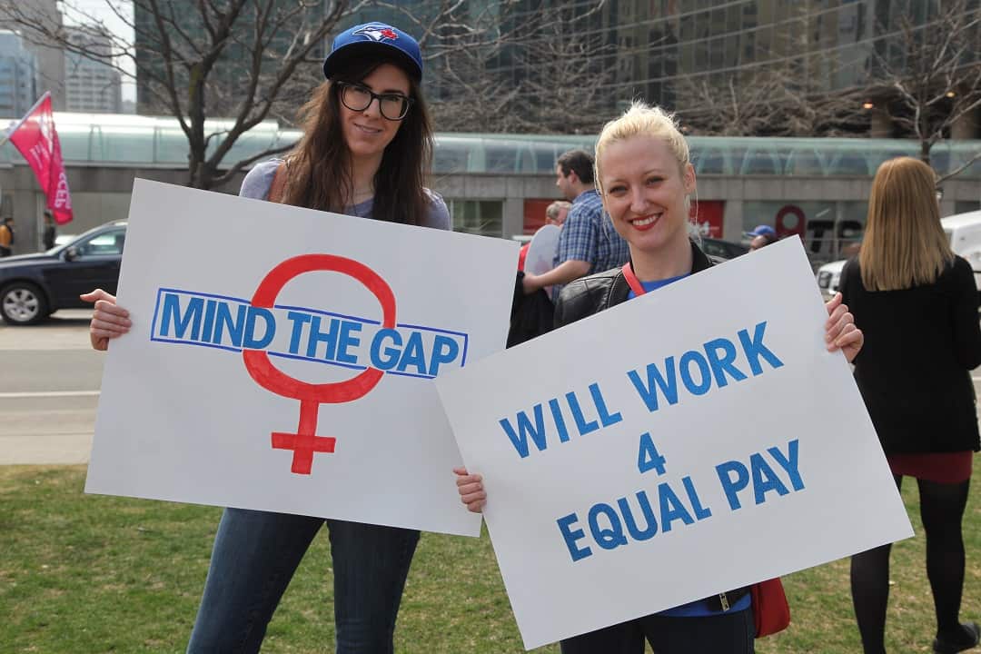 Women Rally On 'Equal Pay Day' to Demand Equal Pay For Women