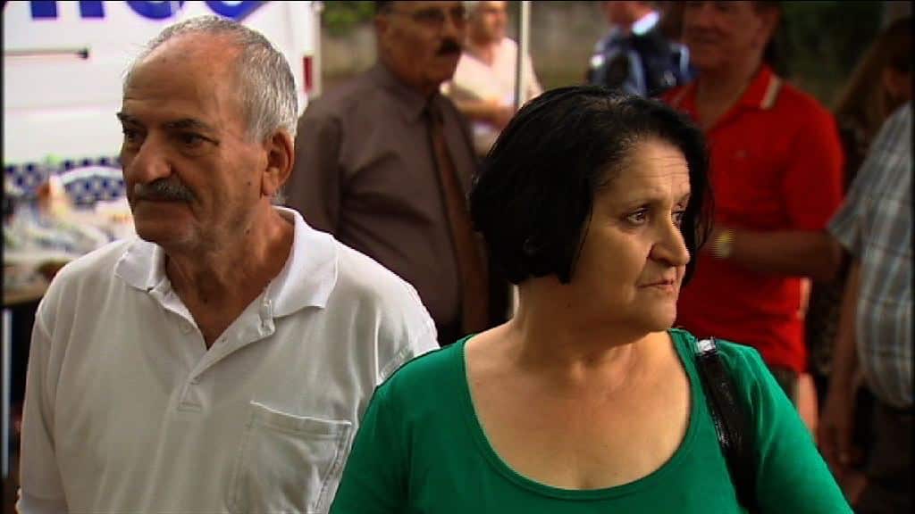 Assyrian Iraqi woman Evlin Berendro (right) says she is worried about her son in Jordan