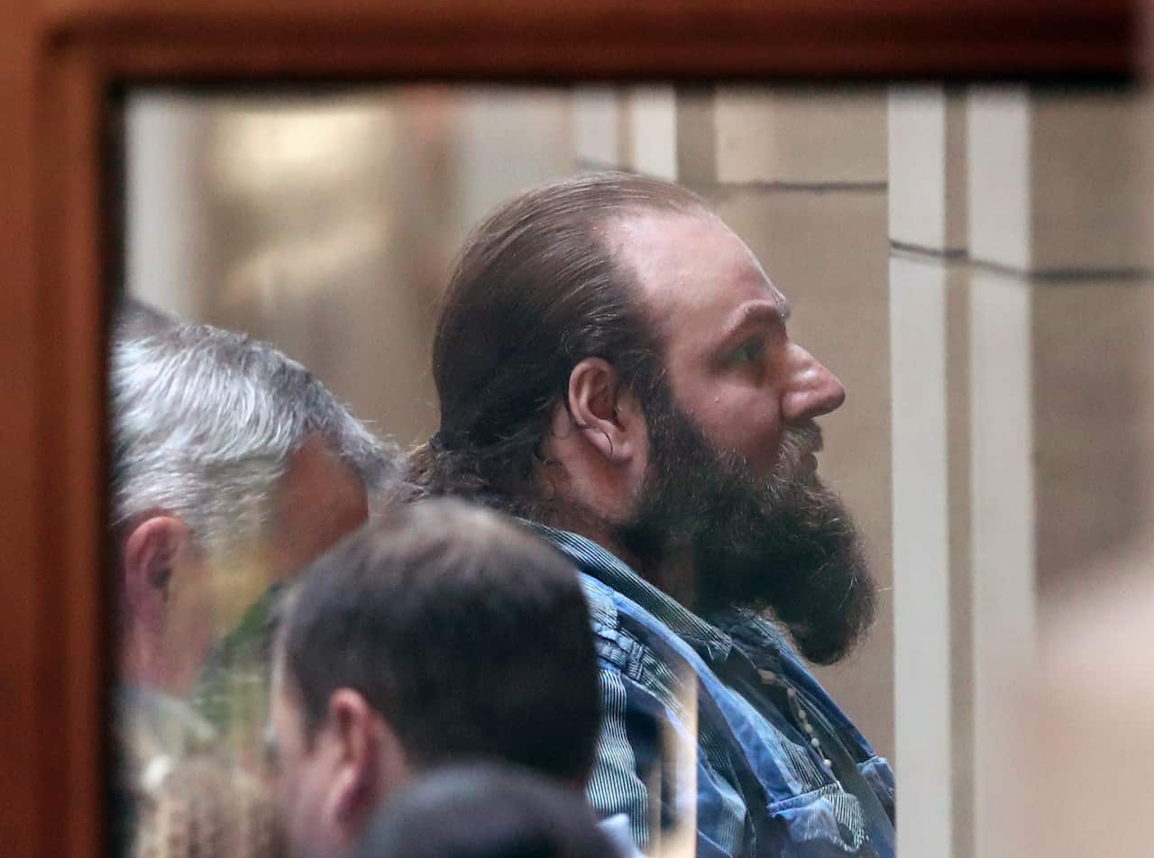 Phillip Galea is taken into the Victorian Supreme court in Melbourne. 