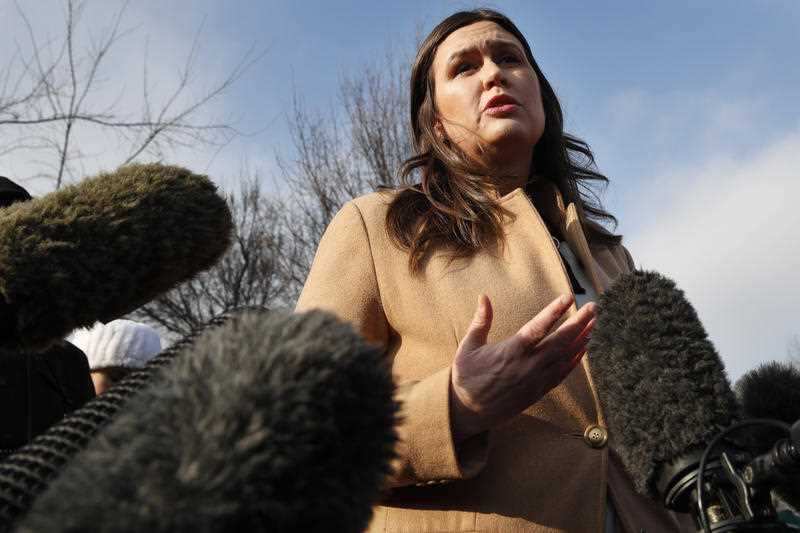 White House press secretary Sarah Huckabee Sanders has dismissed the allegations.