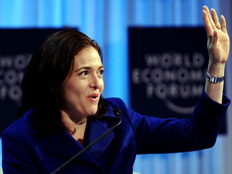 Facebook's chief operating officer Sheryl Sandberg