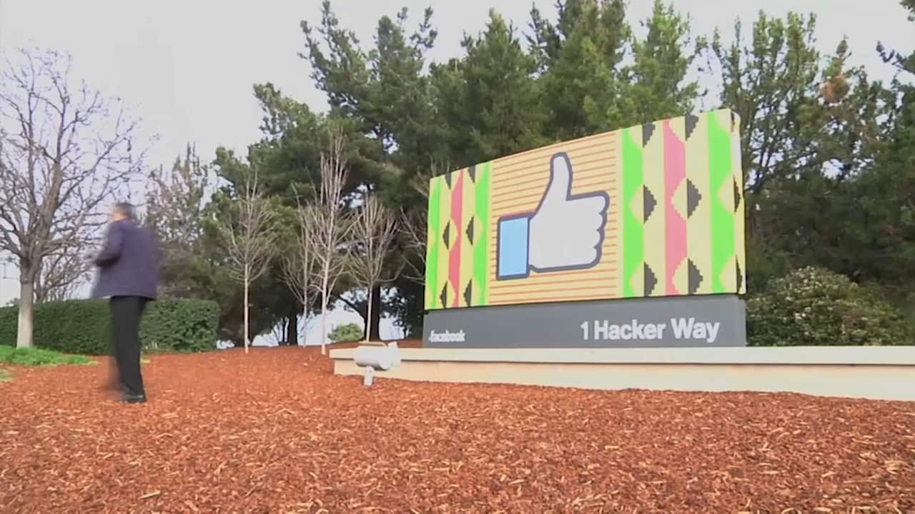 Facebook HQ in Menlo Park, California.