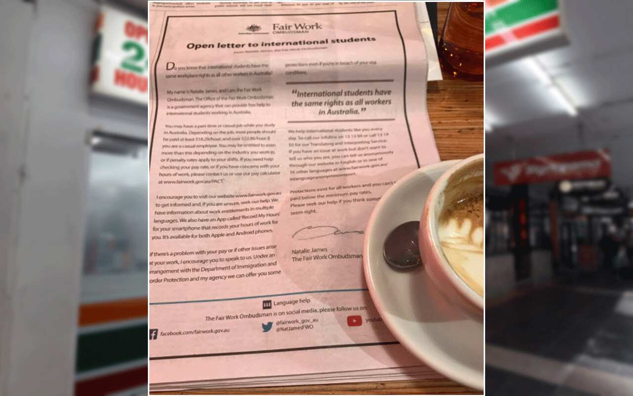 The full page advertisement which featured in metropolitan and community newspapers on Monday