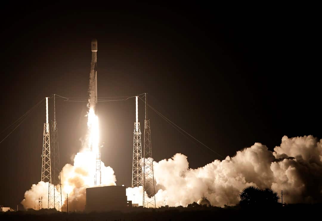 A Falcon 9 SpaceX rocket lifts off from the Cape Canaveral Air Force Station in August. 