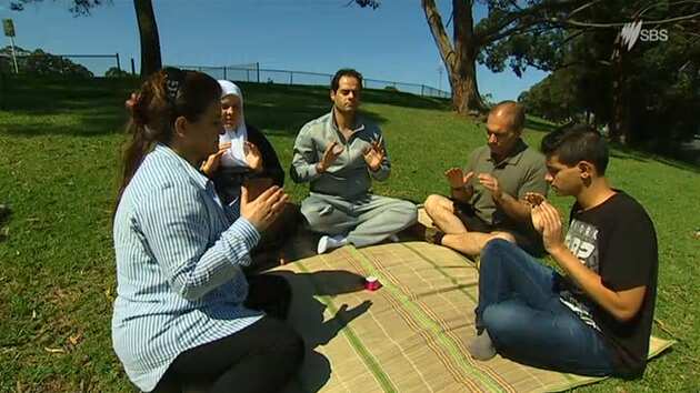 Mohamed Khatib with his family