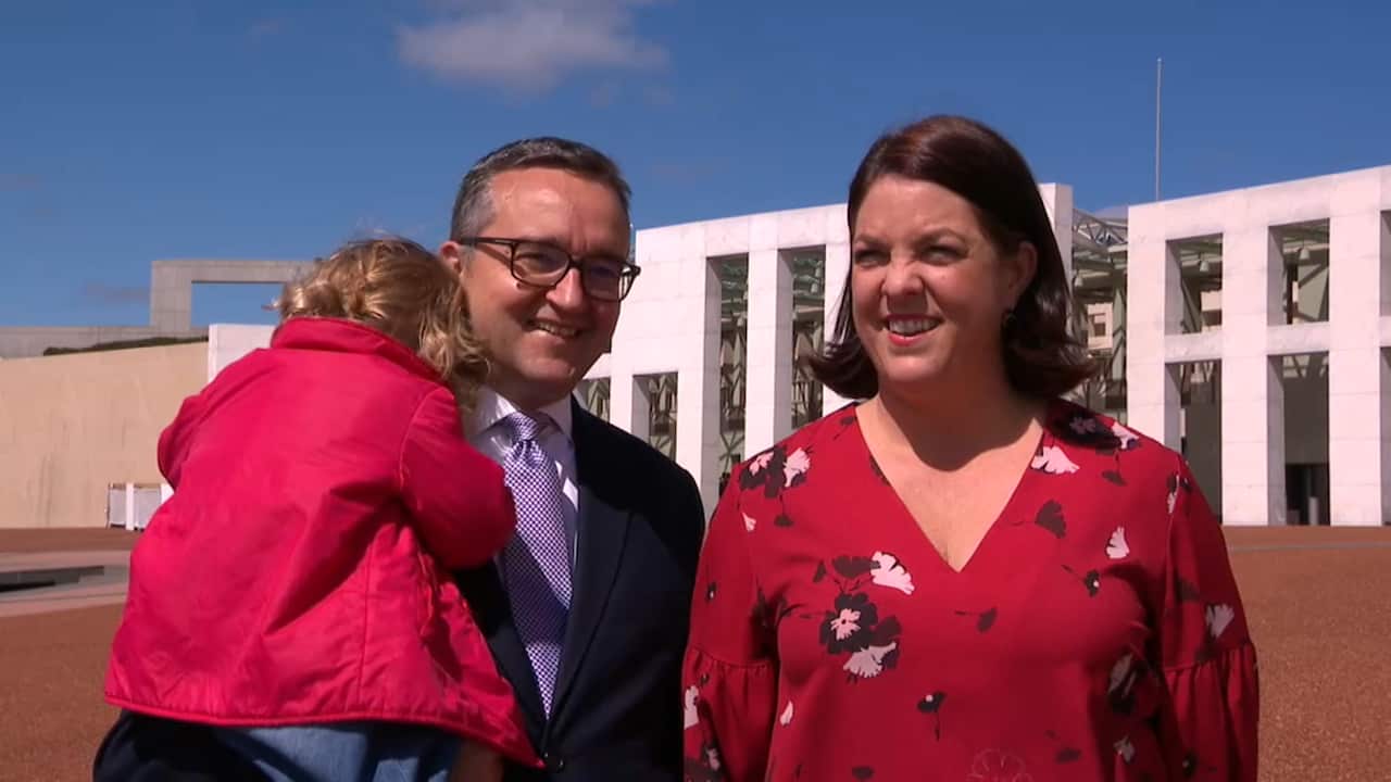 Hugo and Seona McDonald with their daughter Matilda.