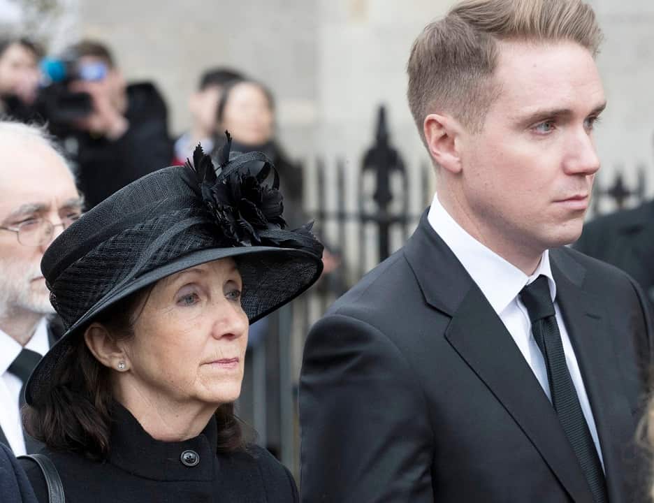 Jane Hawking and son Timothy Hawking.