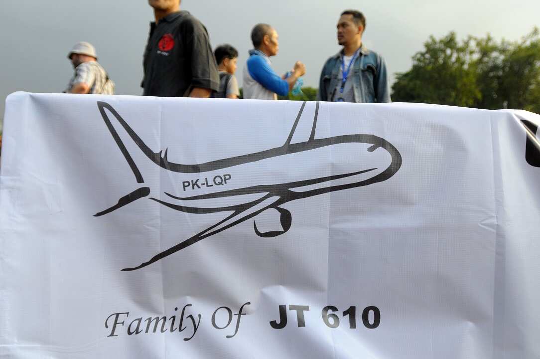December 2018: The family of the victims of the Lion Air JT 610 held an action in Jakarta.