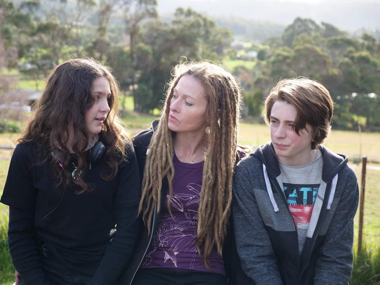 Amy Ivey and her children