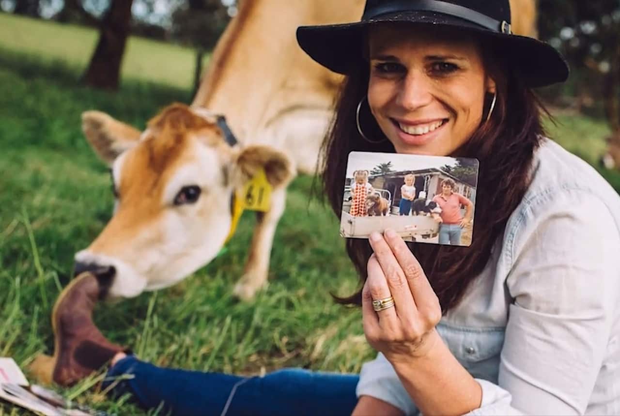 Co-founder of Gippsland Dairy Sallie 