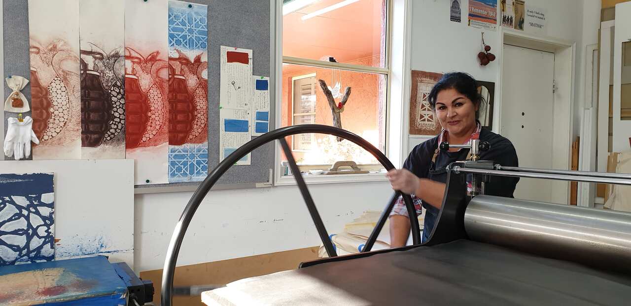 Fatima Killeen at work. 