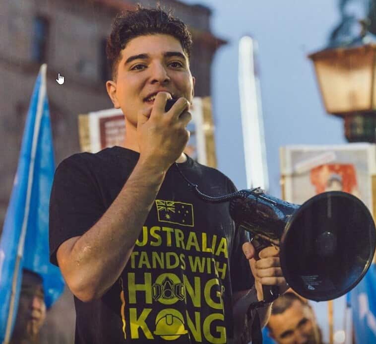 Anti-Chinese government activist Drew Pavlou.