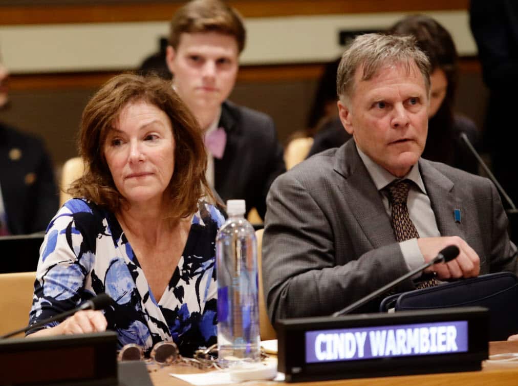 File photo of Fred Warmbier and Cindy Warmbier, parents of Otto Warmbier (AAP) 