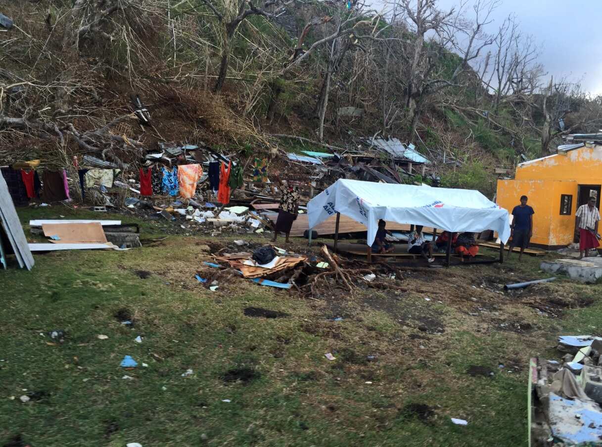 File image of the damage following the cyclone (AAP)