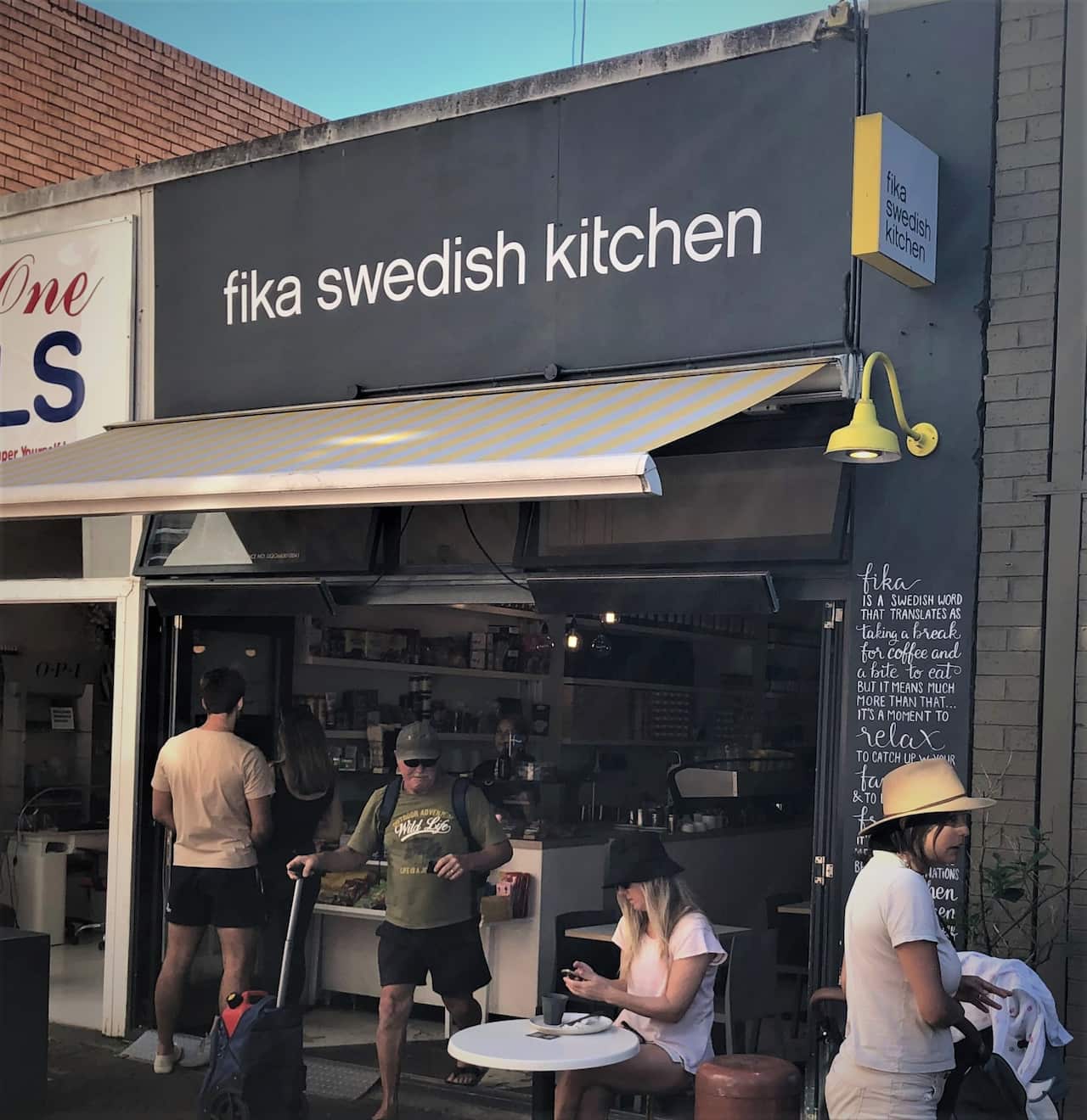 The fika cafe in Manly.