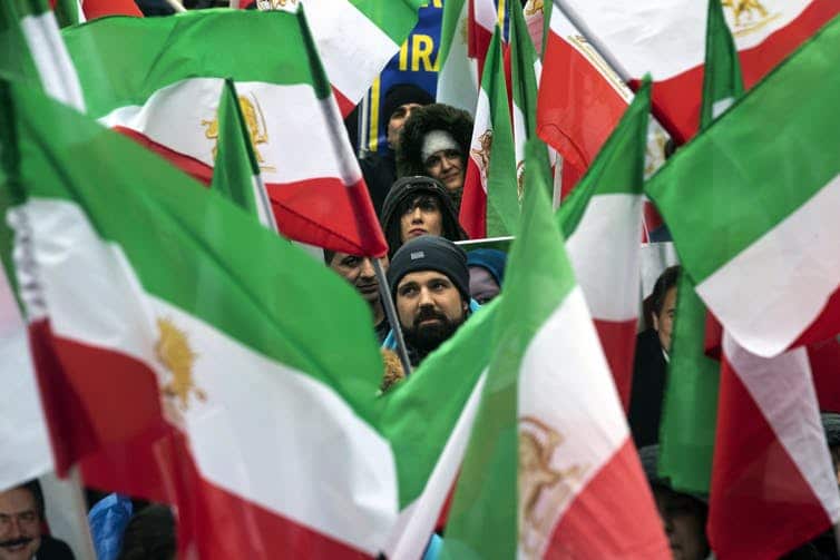Iranians all over the world, such as these in France, are calling for a change of government.