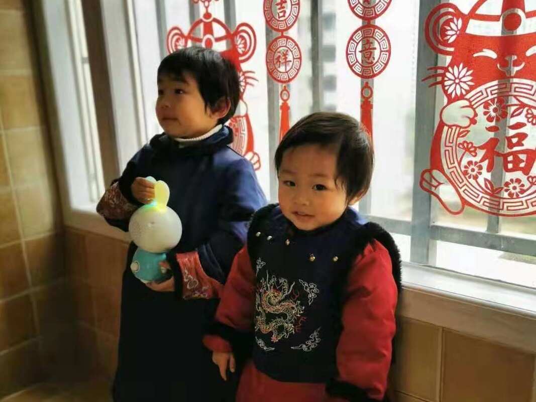 Ying Wang's two children - both Australian citizens.