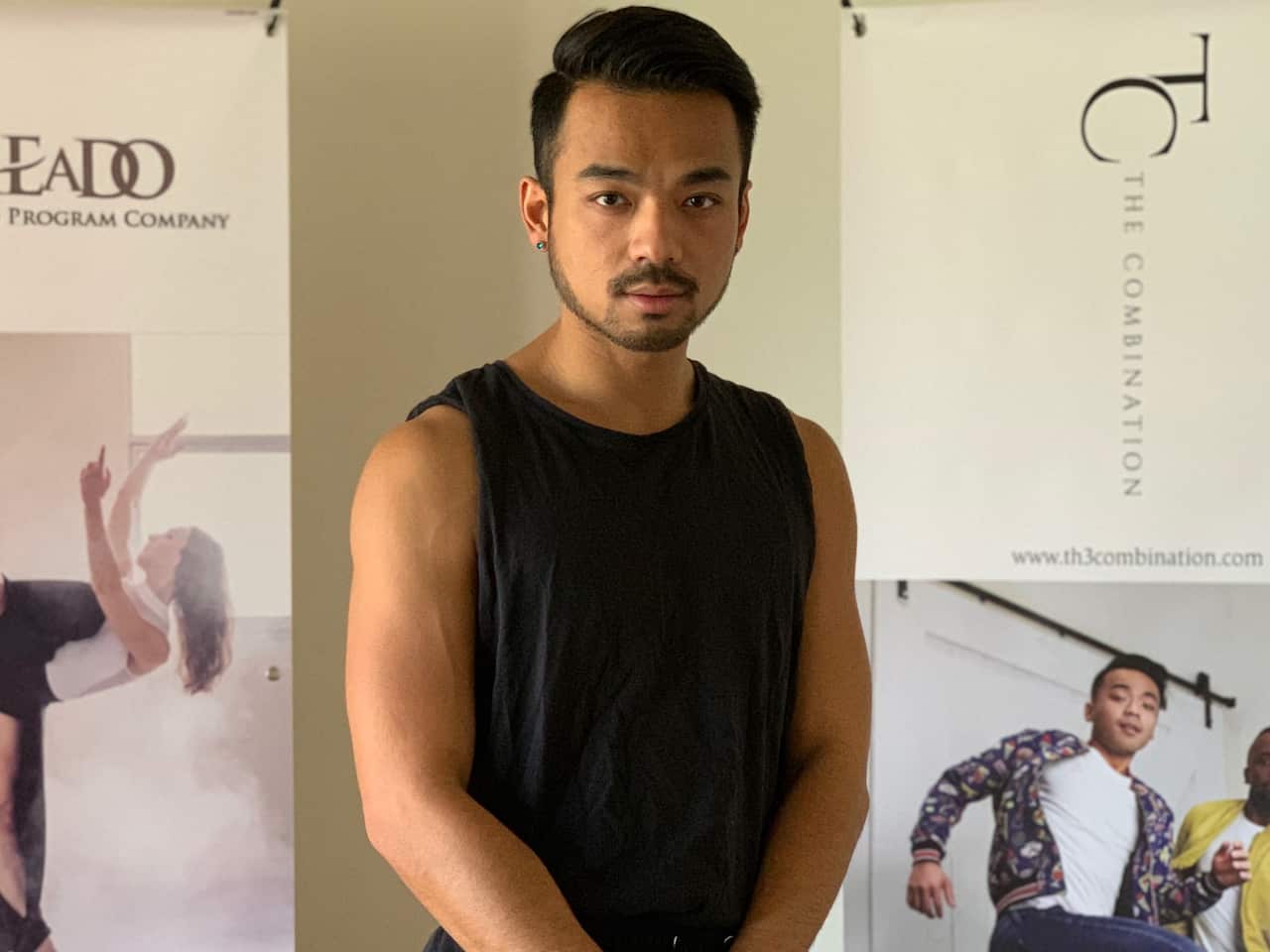 Sole trader Vi Lam has moved his fitness classes online. 