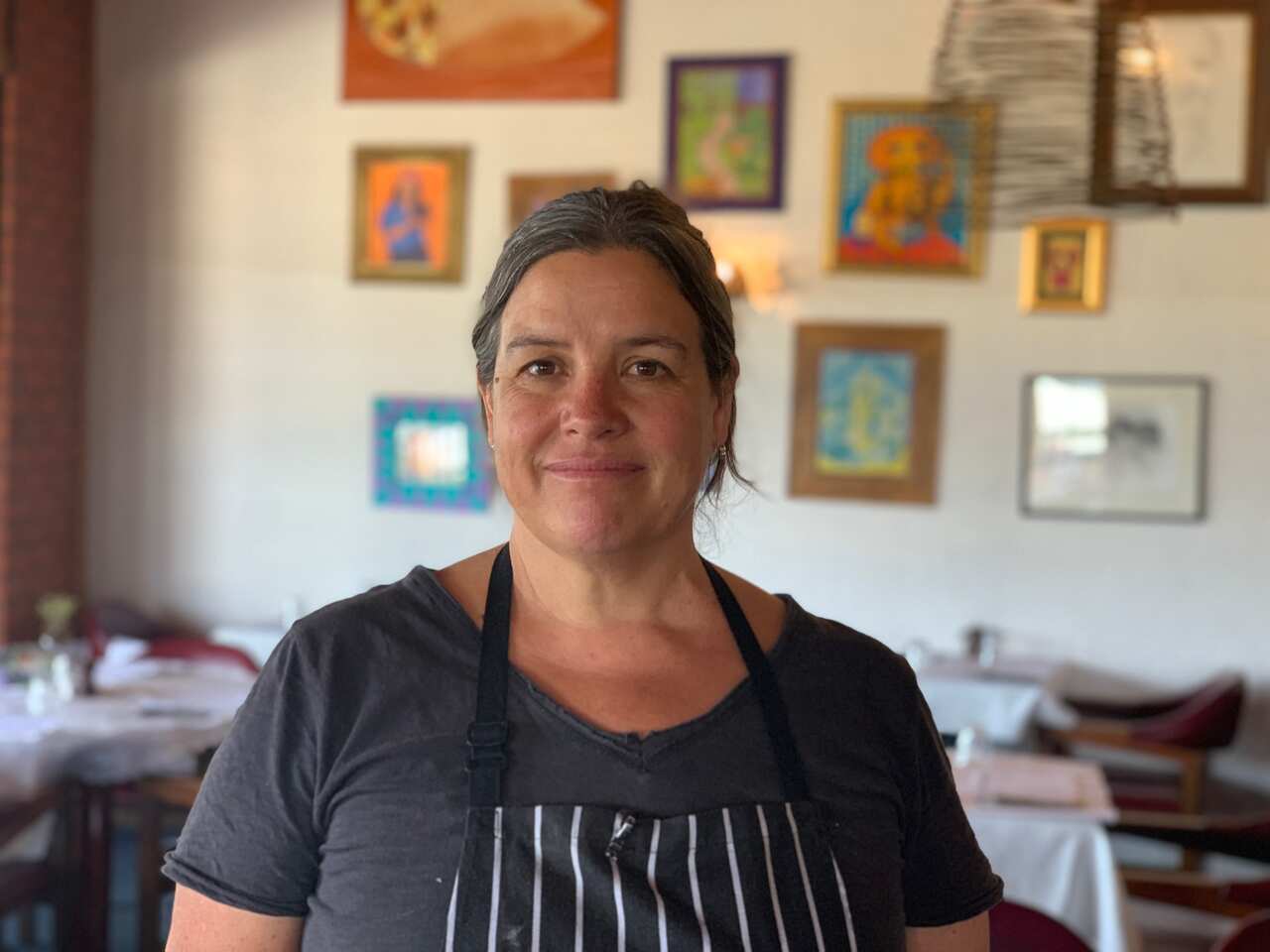 Owner of seafood restaurant Miriam's Restaurant, Samantha Mahlook says business has been down about 90% in the last month.