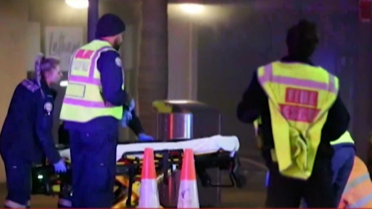 Emergency services are investigating how the blaze started.