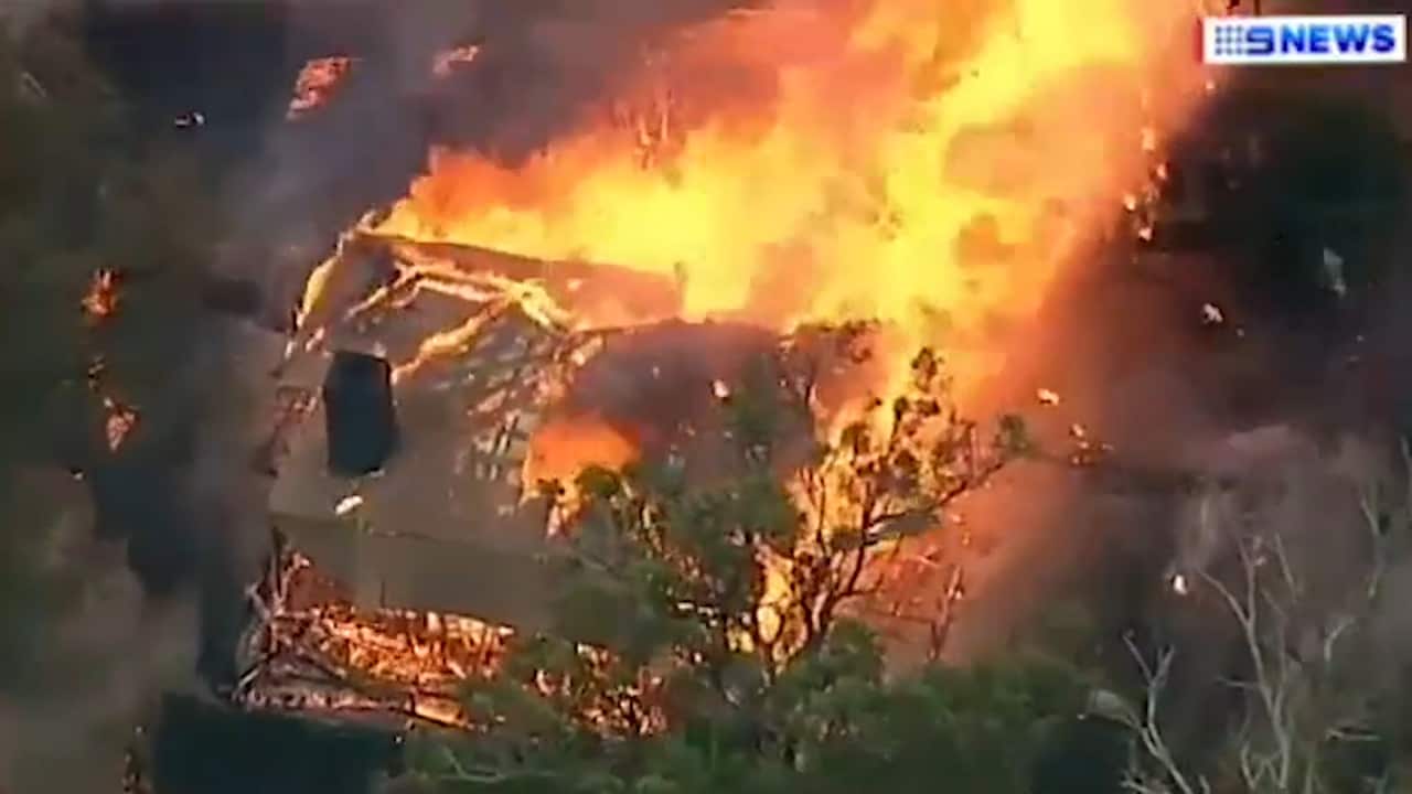 An aerial view of a house that Mr Clarke believes is his.