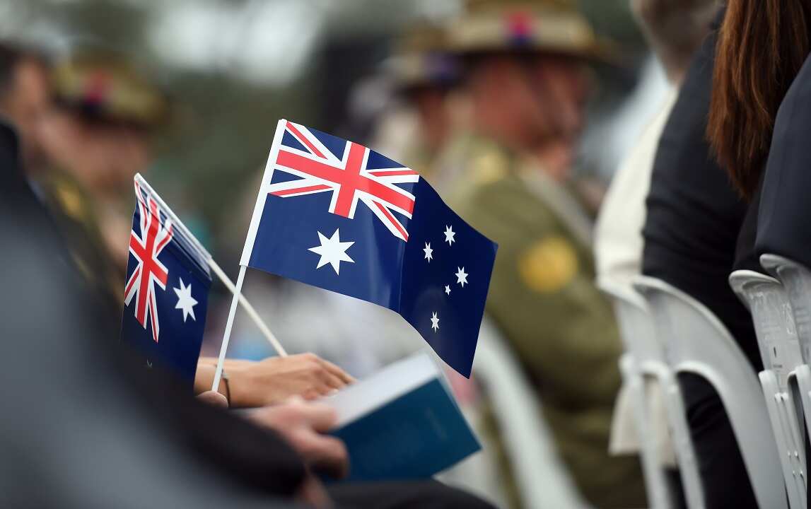 Australian flags
