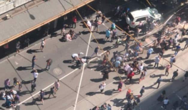 An aerial photo of the scene. 