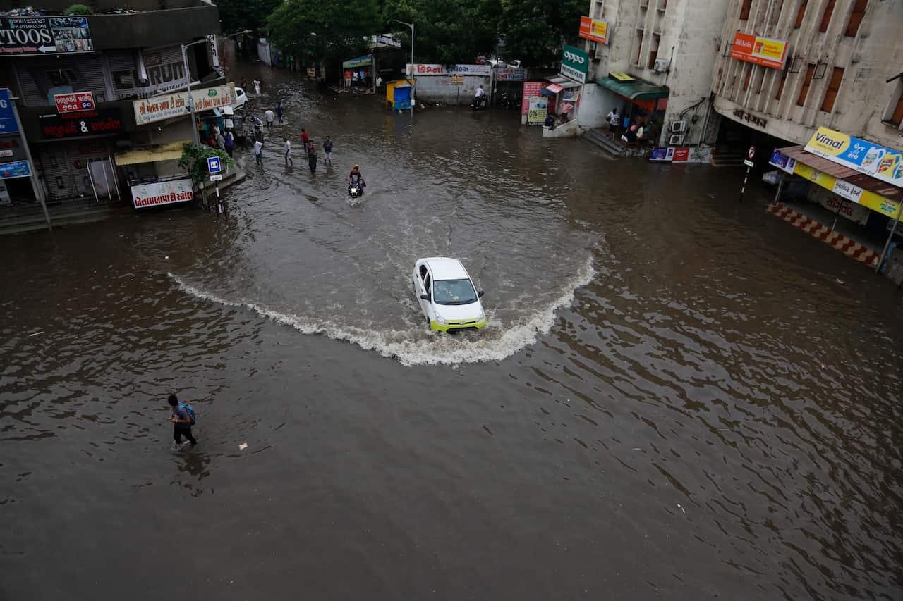 India's monsoon rain runs from June through September, typically bringing chaos. 