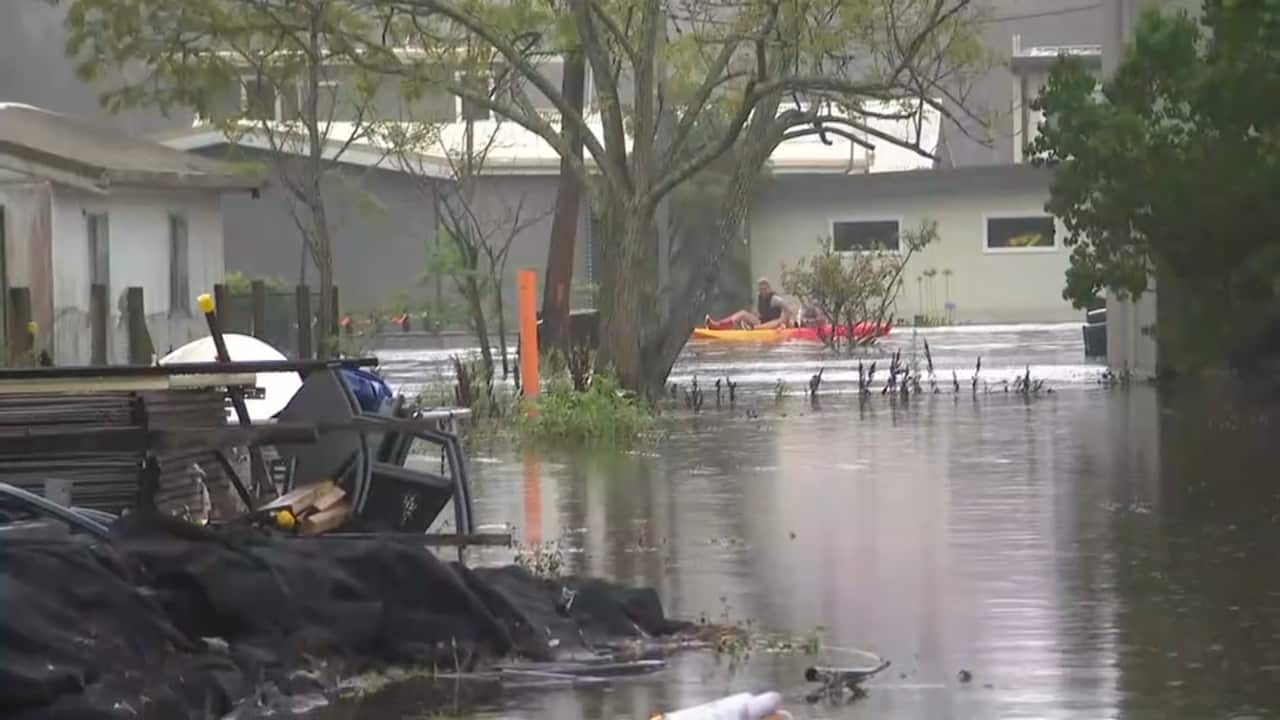Flood damage in Lake Conjola.