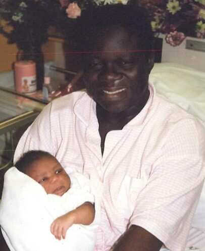 Florence Olugbemiro with her baby daughter Shallom in 2000.