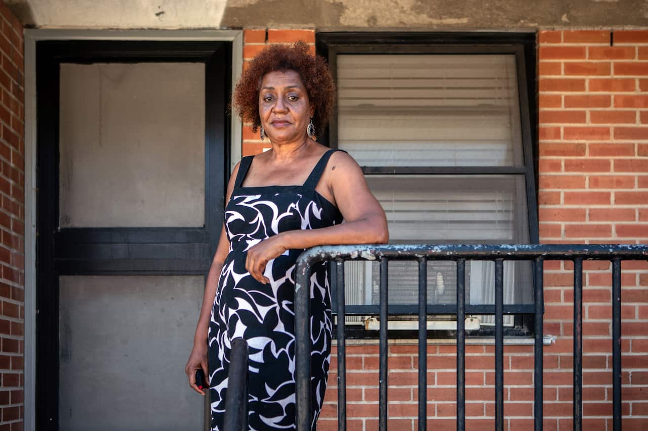 Veronica DeBoest, the president of the resident council at Cuney Homes, in Houston on Friday, June 5, 2020. (Michael Starghill Jr./The New York Times)