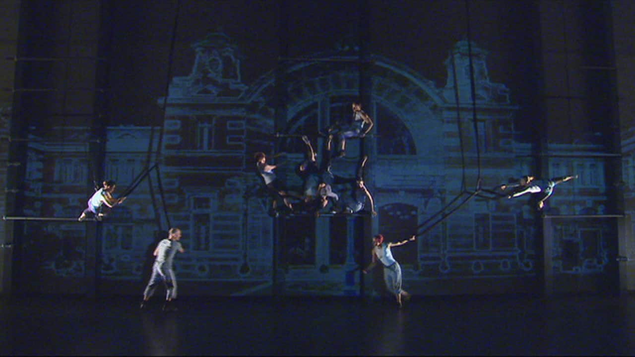 Performers rehearse Frameshift, a work that will be featured at the Hi Seoul Festival in South Korea next year.