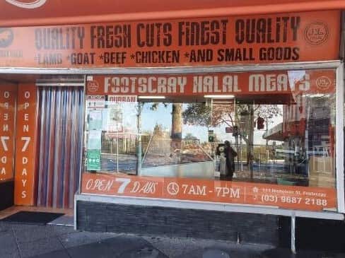 Footscray Halal Meats in the Melbourne suburb of Footscray. 
