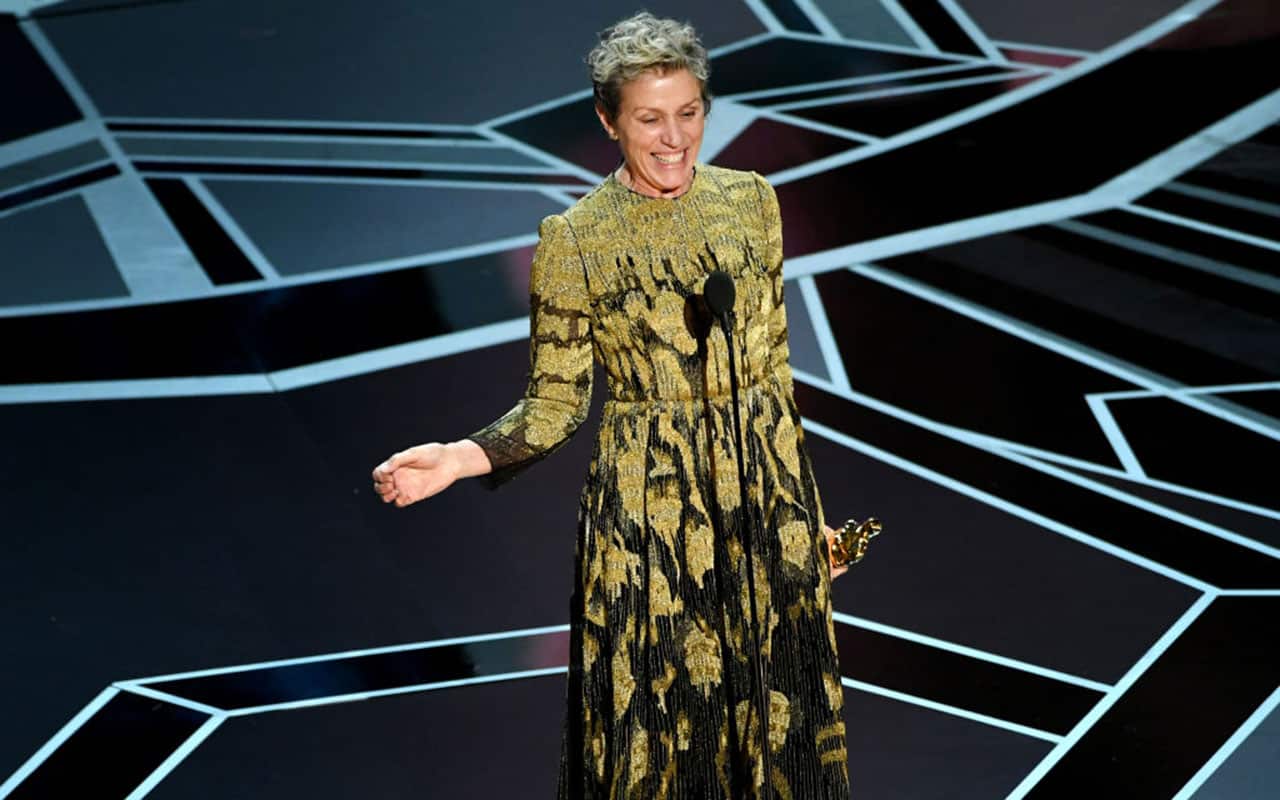 Frances McDormand wins Best Actress for Three Billboards Outside Ebbing Missouri