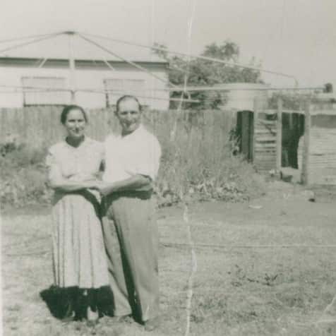 Andrew's grandfather Francesco Calabria and his wife Elisabetta.