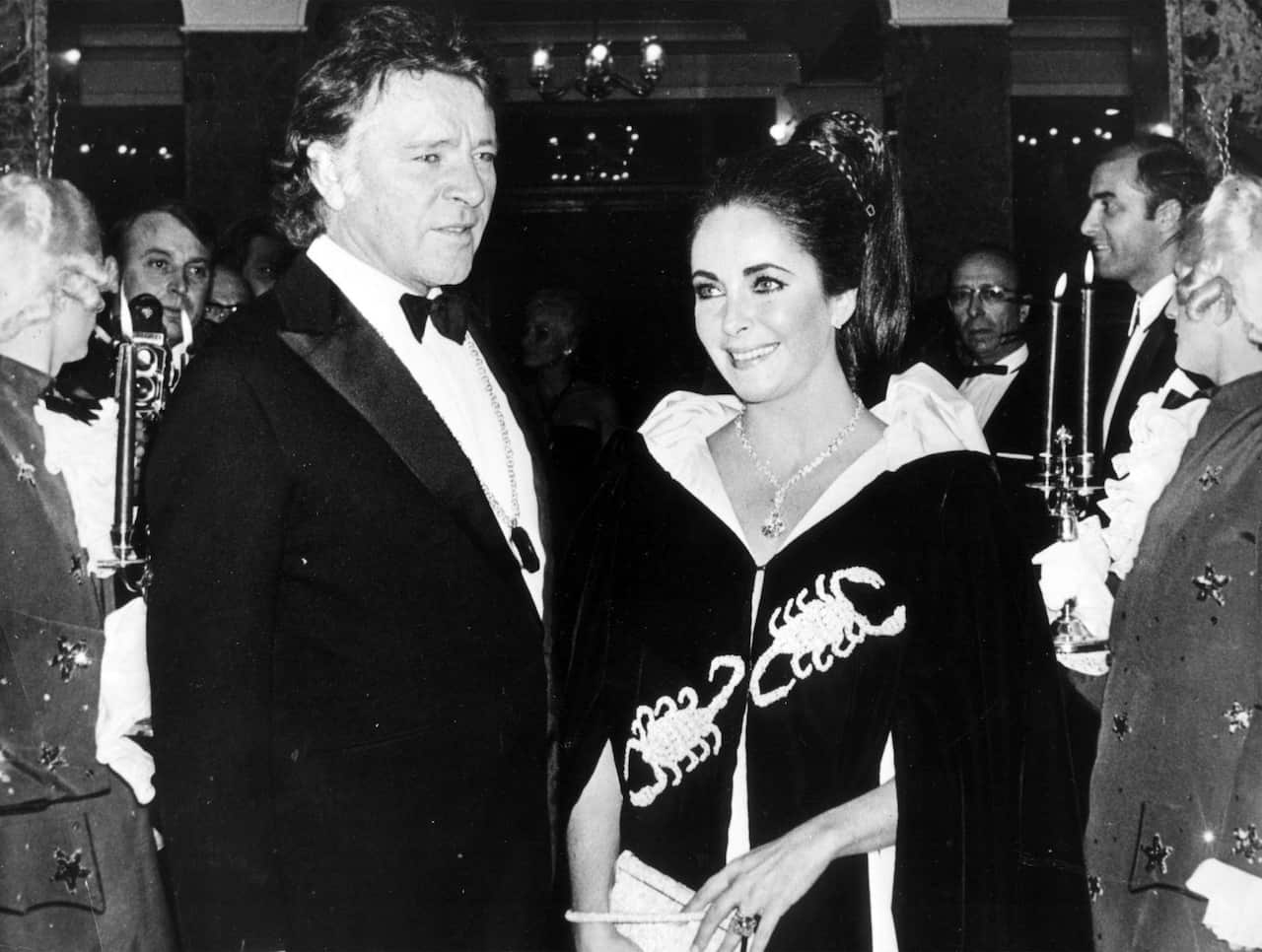 Hollywood stars Richard Burton and Elizabeth Taylor in 1969.