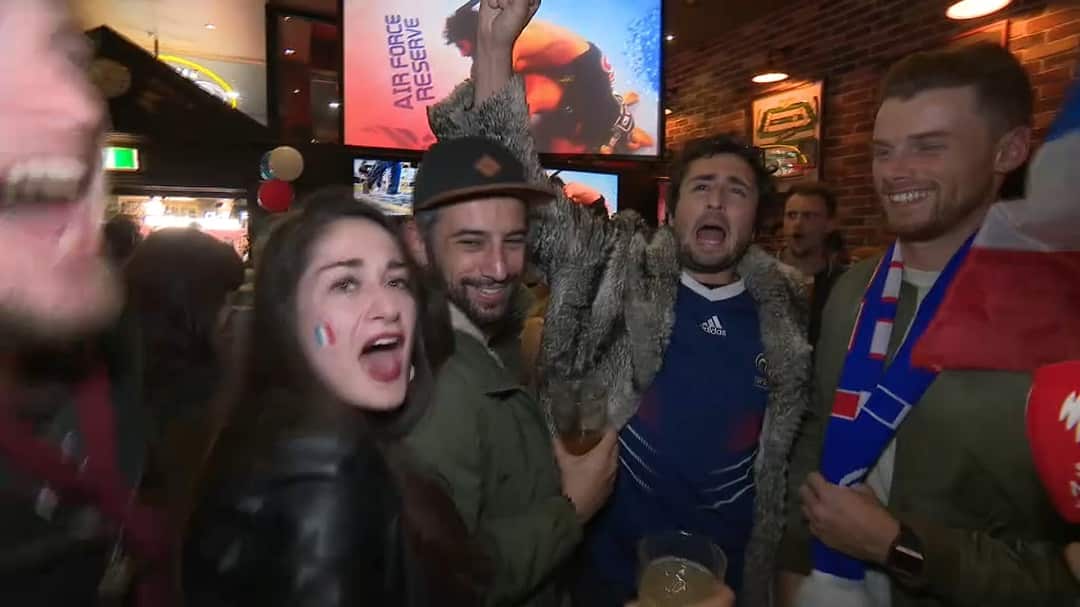 The French contingent small but loud