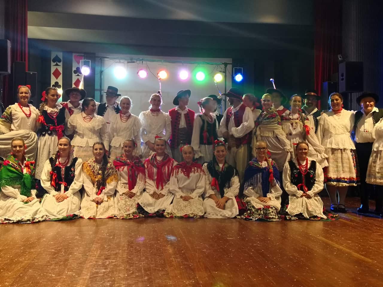 Polish and Hungarian dance groups