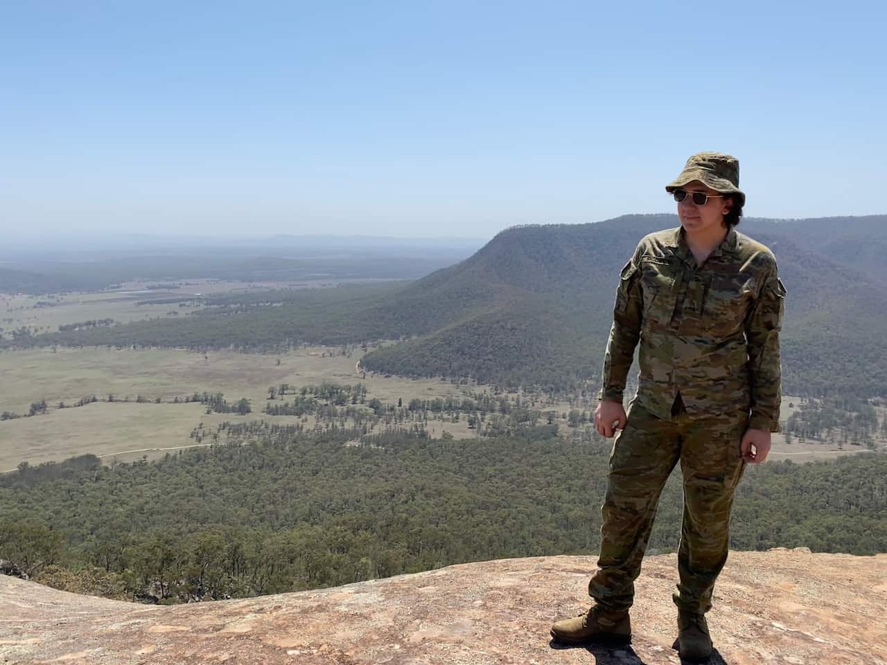 Amy has been in the army reserves since she was 17.