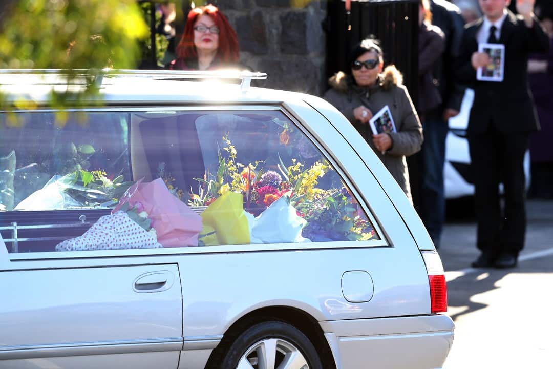 June 21, 2018: Family and friends farewell Eurydice Dixon.